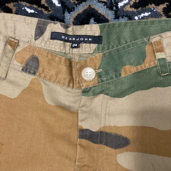 00s sean john camo shorts - Picture 2 of 5